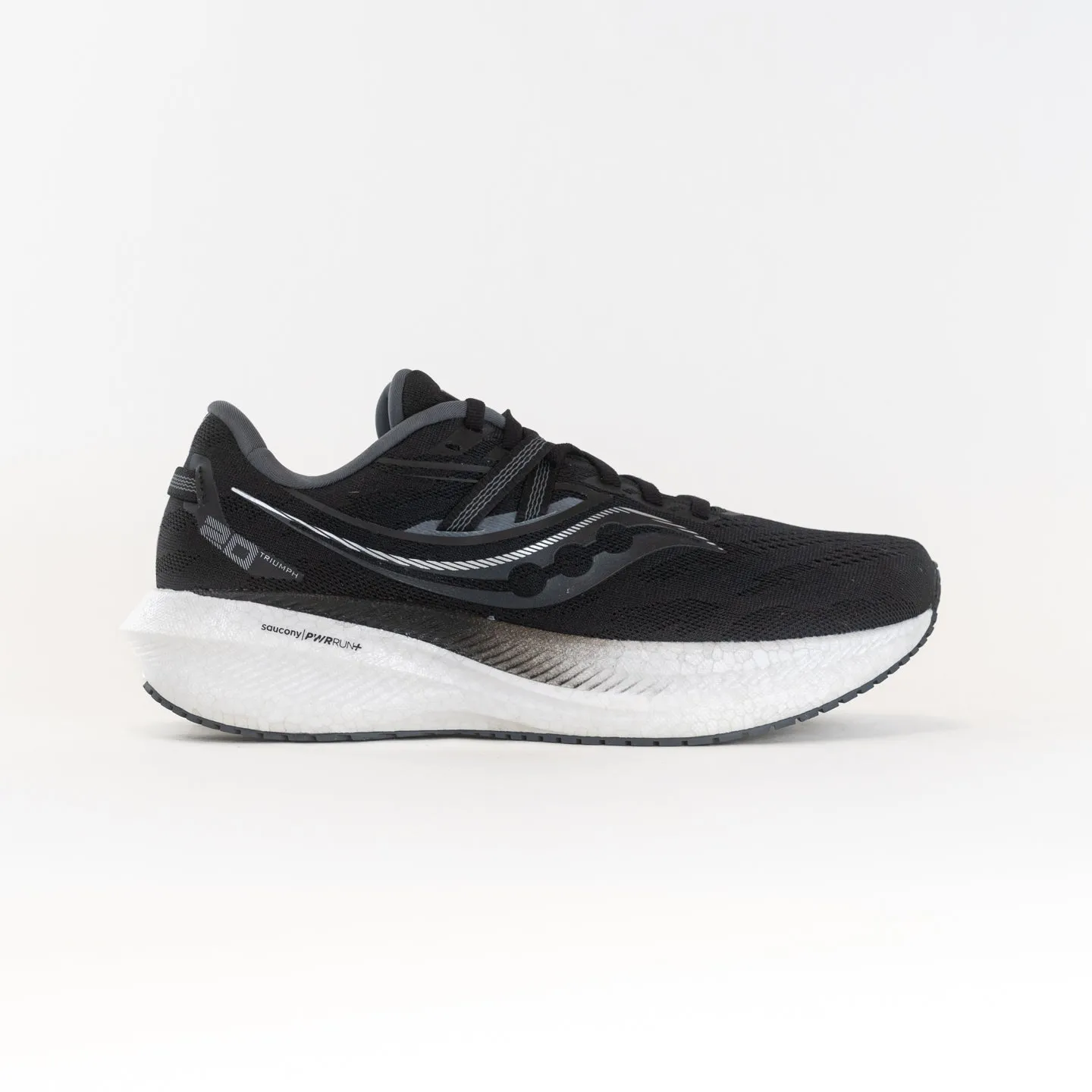 Saucony Triumph 20 Wide (Men's) - Black/White