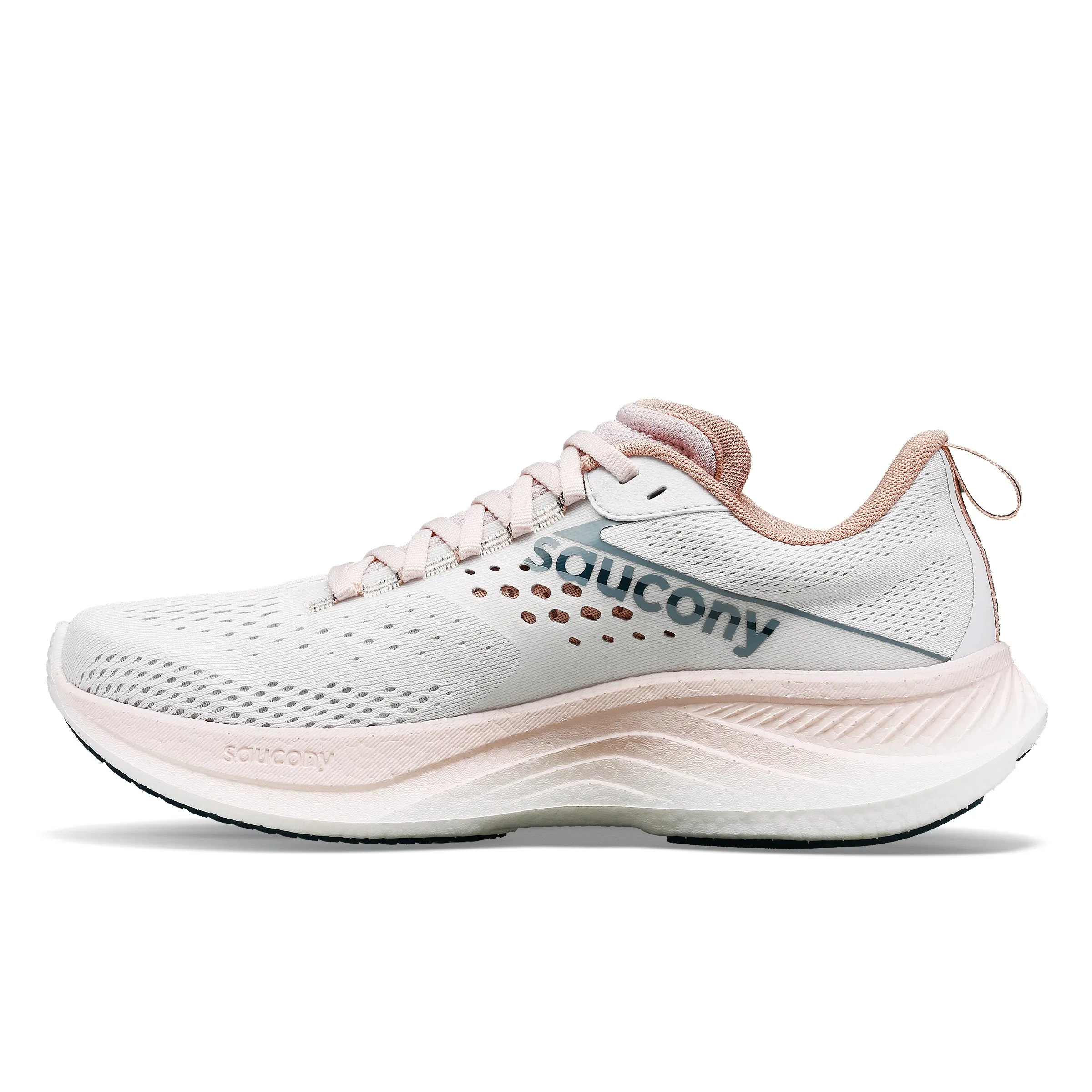 Saucony Women's Ride 17 Running Shoes White / Lotus