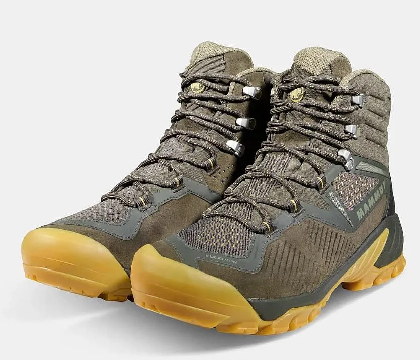 shoes Mammut Sapuen High GTX - Dark Tin/Amber Green - women´s