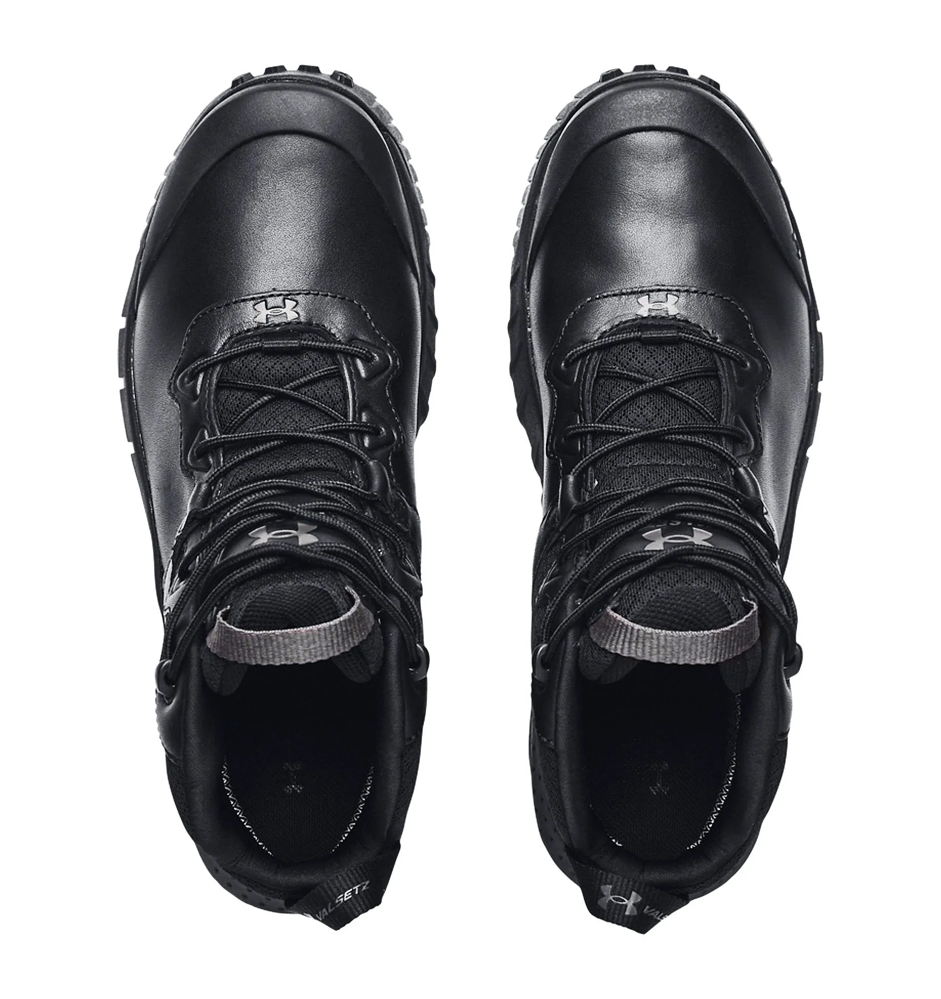 shoes Under Armour Micro G Valsetz Mid Leather WP - 001/Black/Jet Gray - men´s