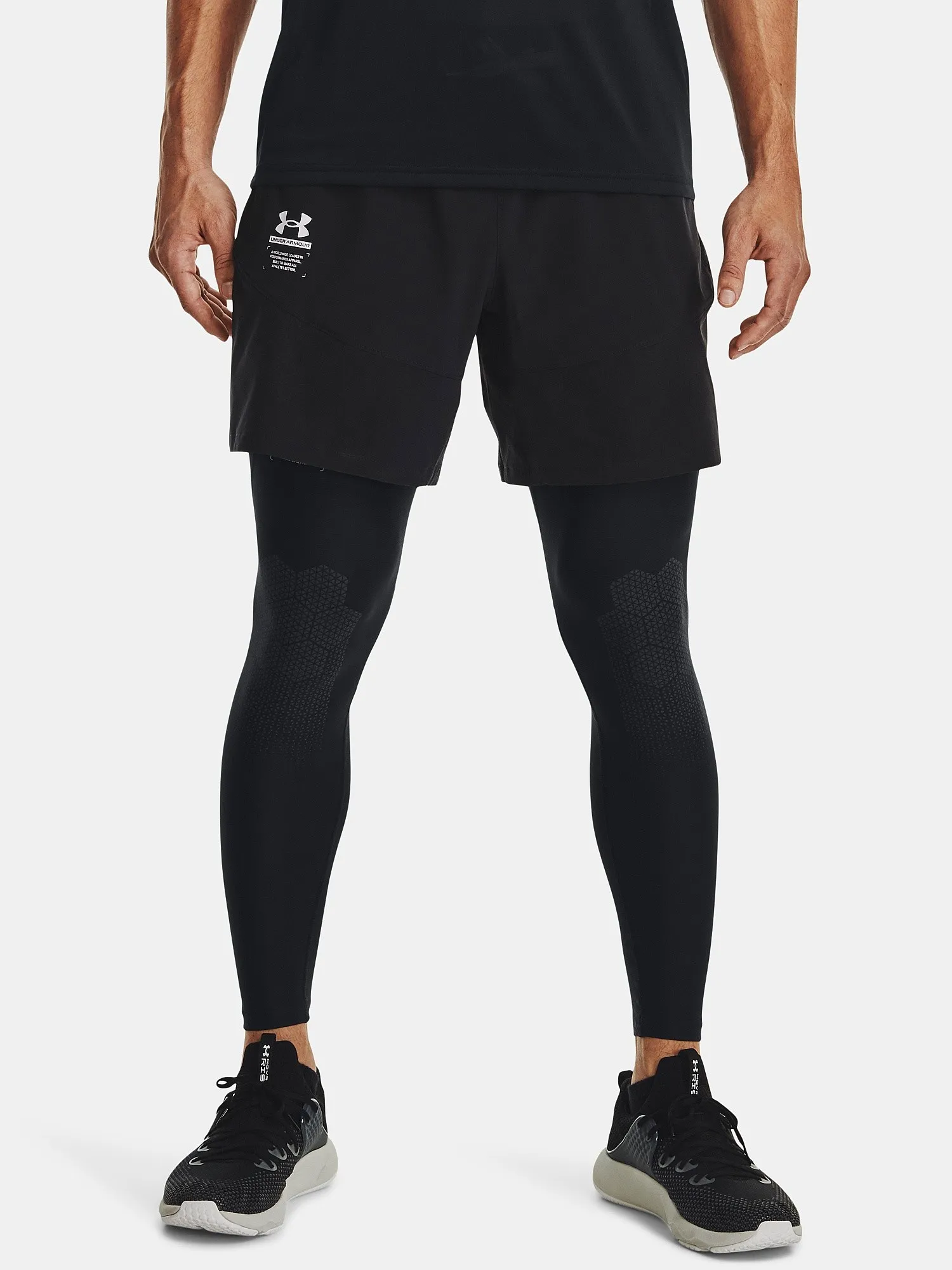 shorts Under Armour Armourprint Woven - Black - men´s