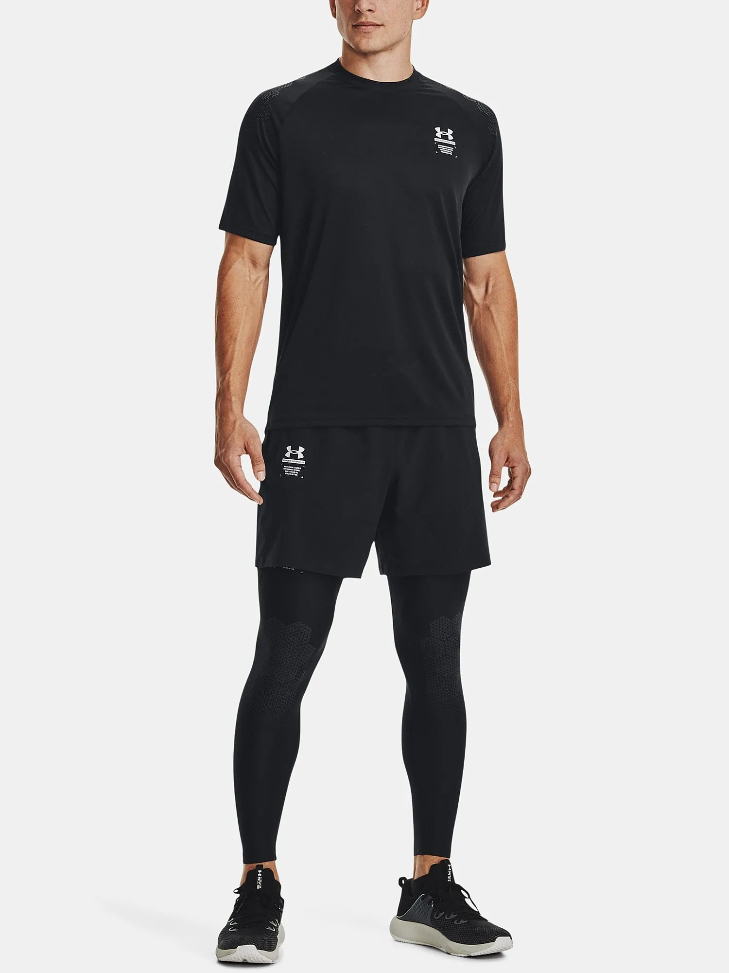 shorts Under Armour Armourprint Woven - Black - men´s