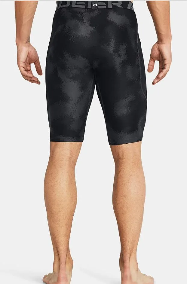 shorts Under Armour HeatGear Printed Long - Black/White - men´s