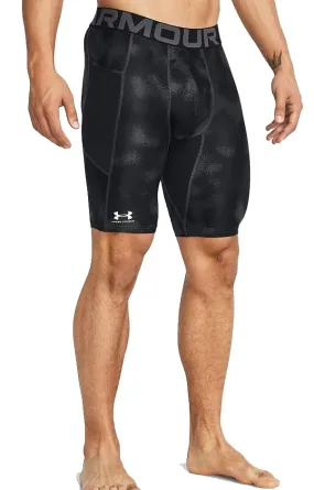 shorts Under Armour HeatGear Printed Long - Black/White - men´s