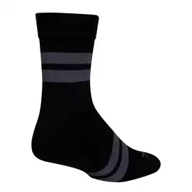 SockGuy Trailhead New School Black SGX 7 Socks - Size L/XL Made in USA