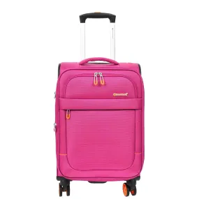 Soft Suitcase 8 Wheel Expandable Lightweight Orion Cabin Bags Pink