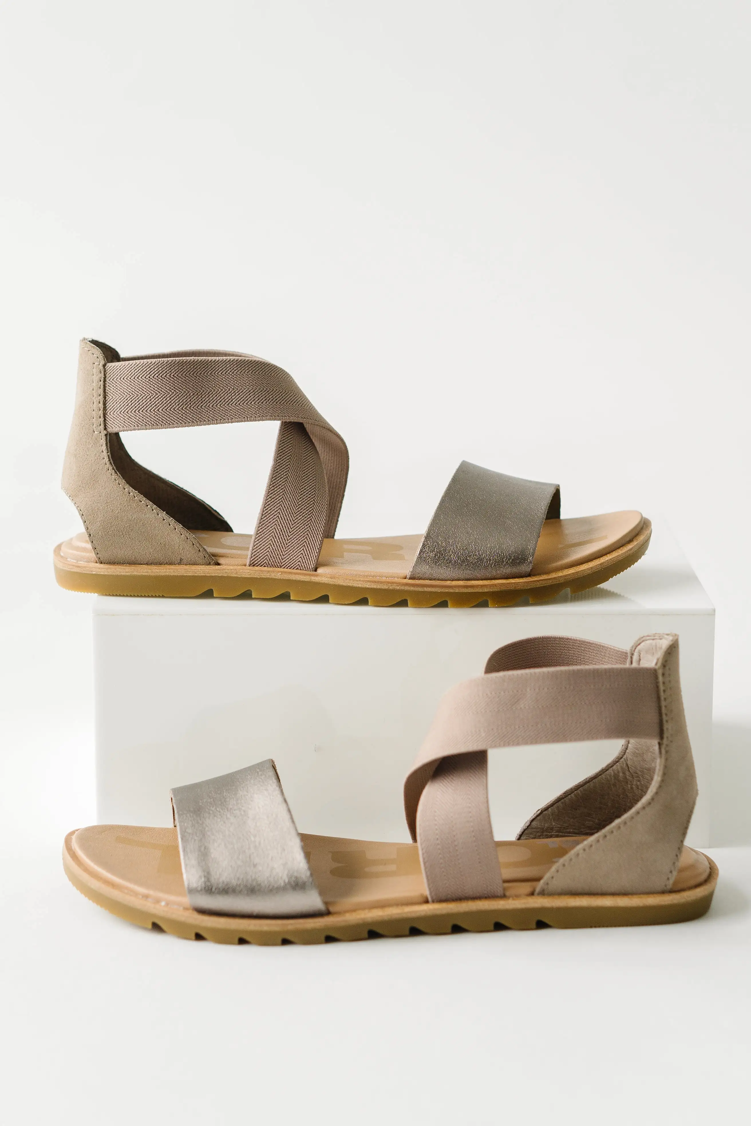 SOREL: Ella II Sandal in Ash Brown