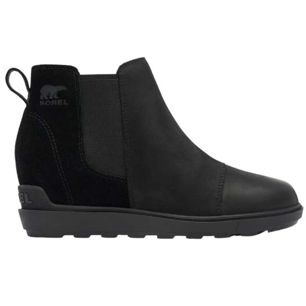 Sorel Evie II Chelsea Bootie Black/ Sea Salt (Women's)