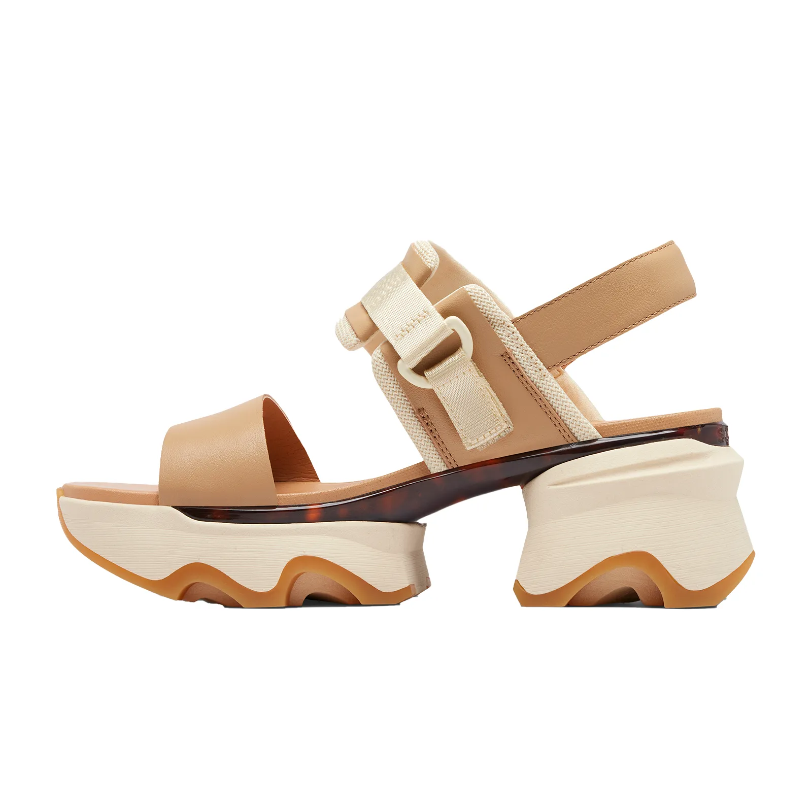 Sorel Kinetic Impact Slingback Heel Sandal (Women) - Honest Beige/Honey White