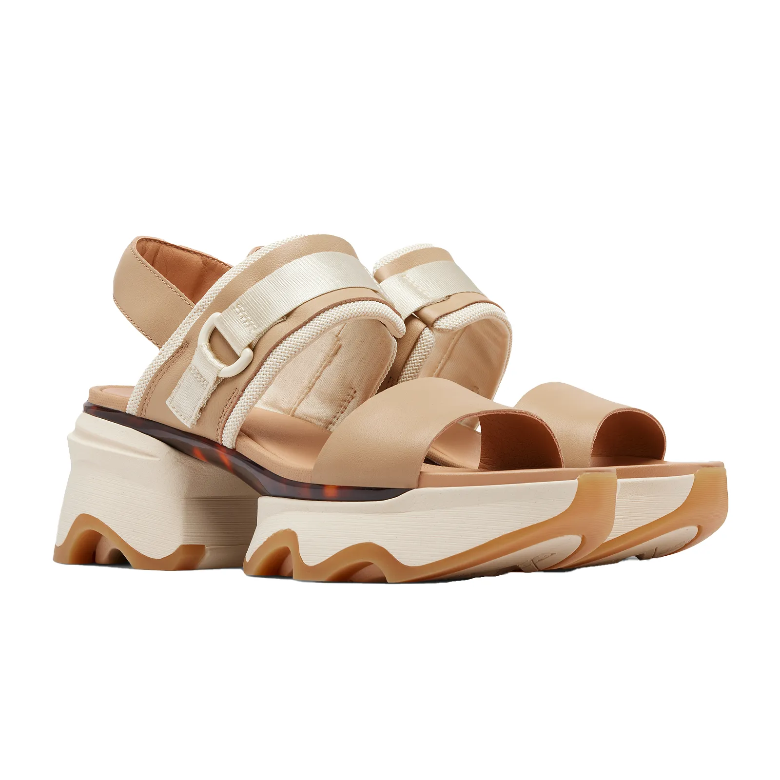 Sorel Kinetic Impact Slingback Heel Sandal (Women) - Honest Beige/Honey White