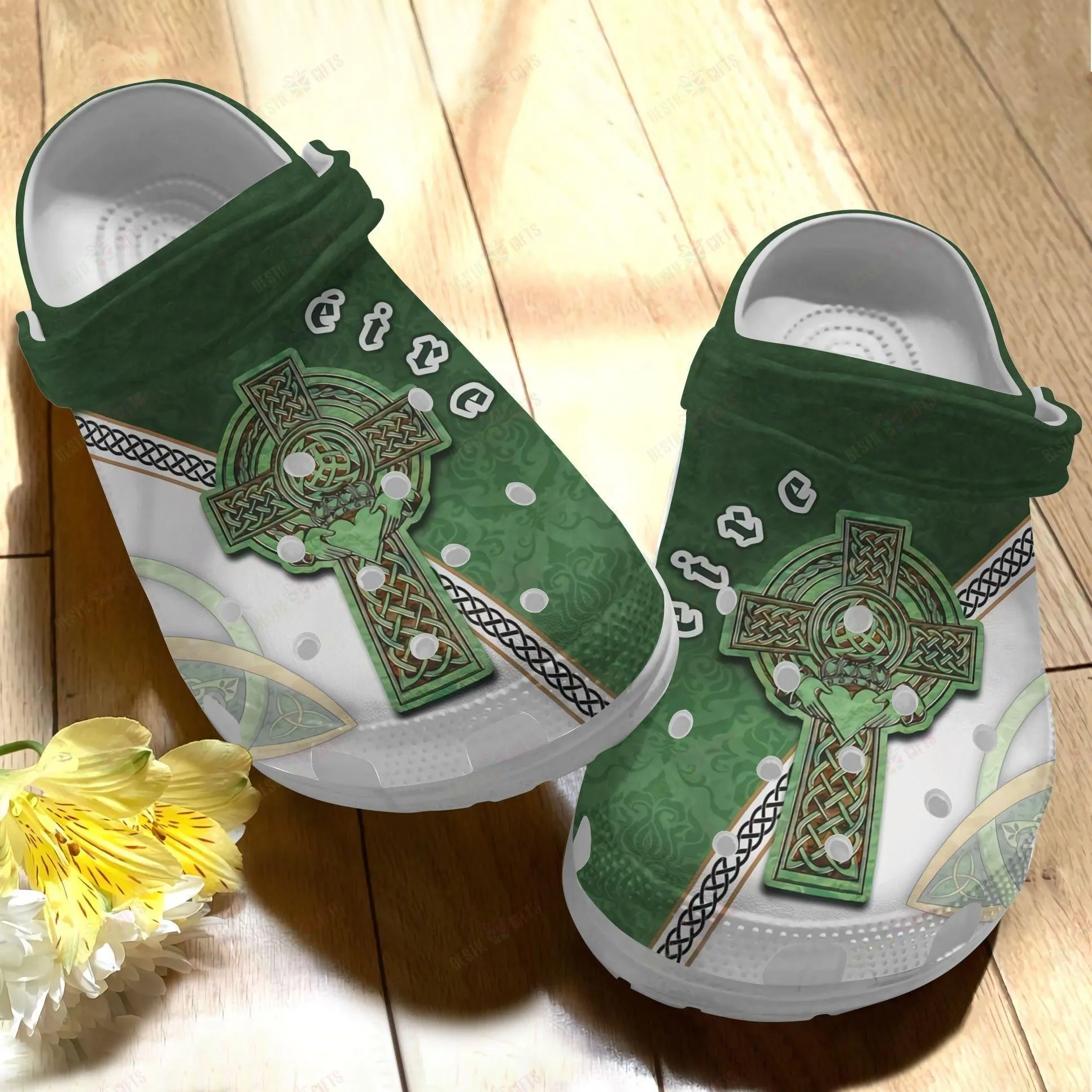 St Patrick’s Day Ireland Christian Cross Irish Crocband Crocs Shoes