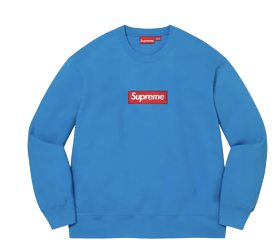 Supreme Box Logo Crewneck (FW22) Blue