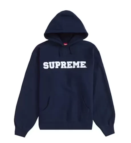 Supreme Collegiate Hooded Sweatshirt Navy