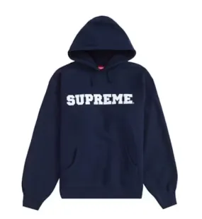 Supreme Collegiate Hooded Sweatshirt Navy