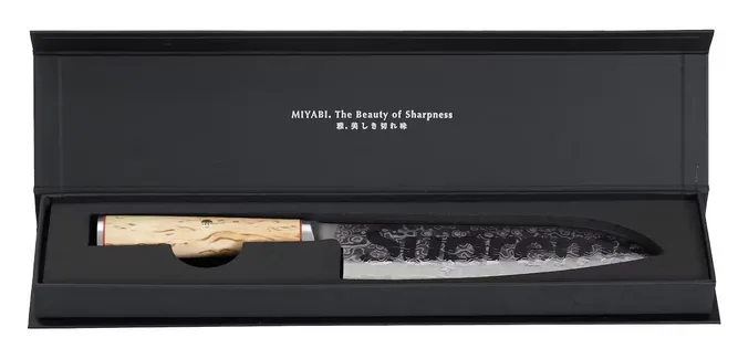 Supreme Miyabi Birchwood Santoku 7 Knife Birchwood