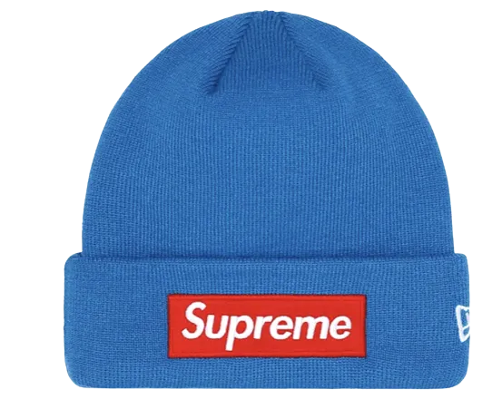 Supreme New Era Box Logo Beanie (FW22) Blue