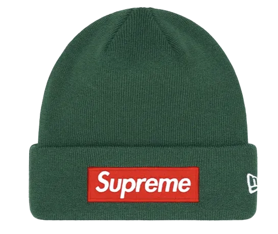 Supreme New Era Box Logo Beanie (FW22) Dark Pine