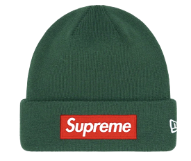 Supreme New Era Box Logo Beanie (FW22) Dark Pine