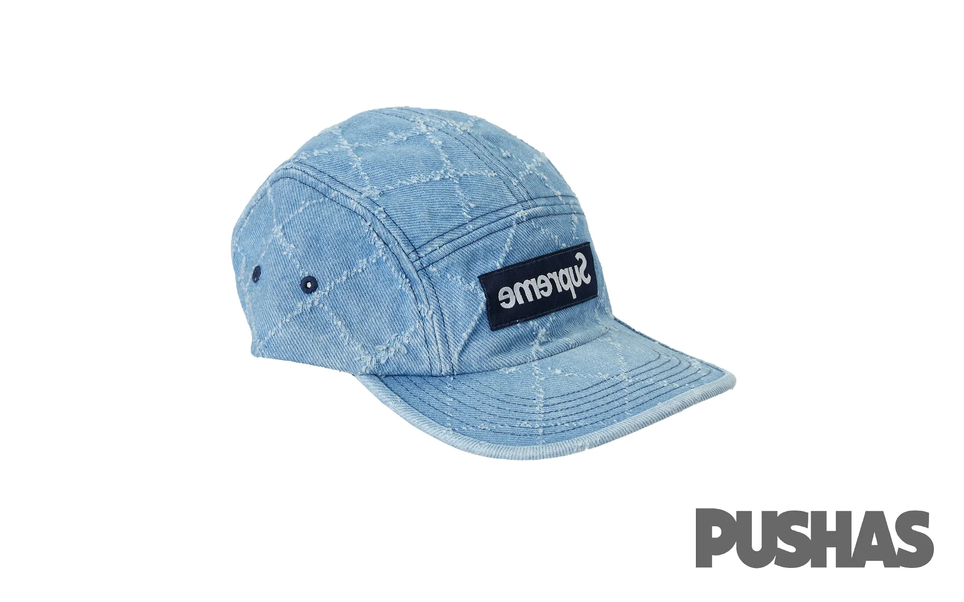 Supreme Punch Denim Camp Cap 'Washed Indigo' (2023)