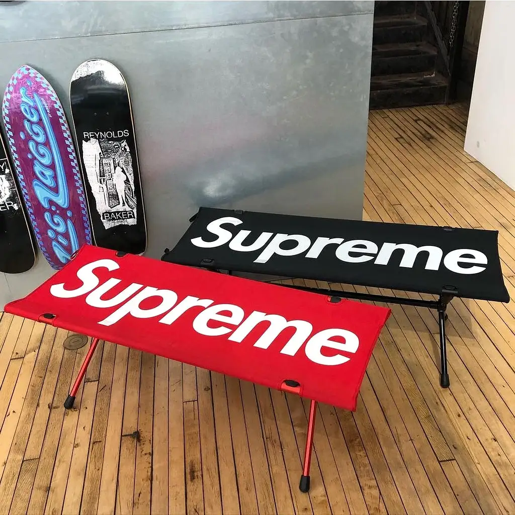 Supreme X Helinox Foldable Bench Red