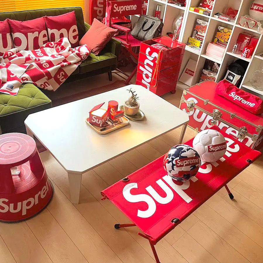 Supreme X Helinox Foldable Bench Red