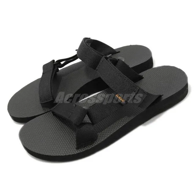 Teva w universal slide black women strap slip on summer sandals 1124230-blk