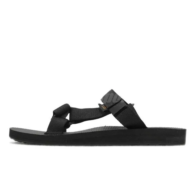 Teva w universal slide black women strap slip on summer sandals 1124230-blk