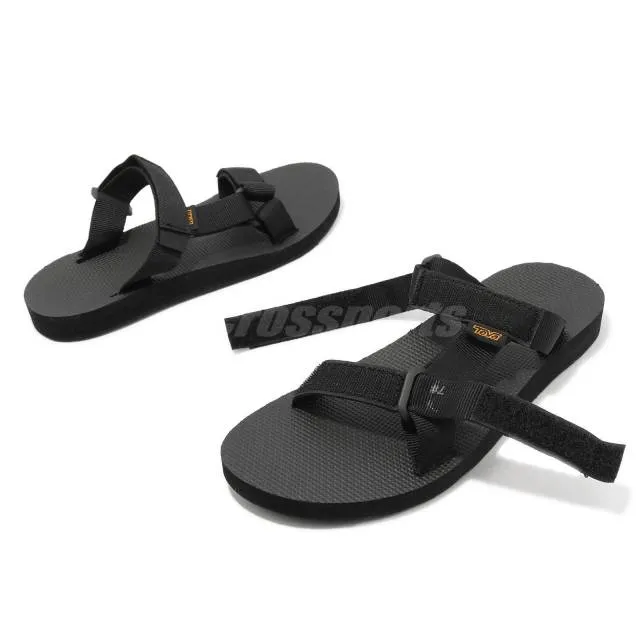 Teva w universal slide black women strap slip on summer sandals 1124230-blk