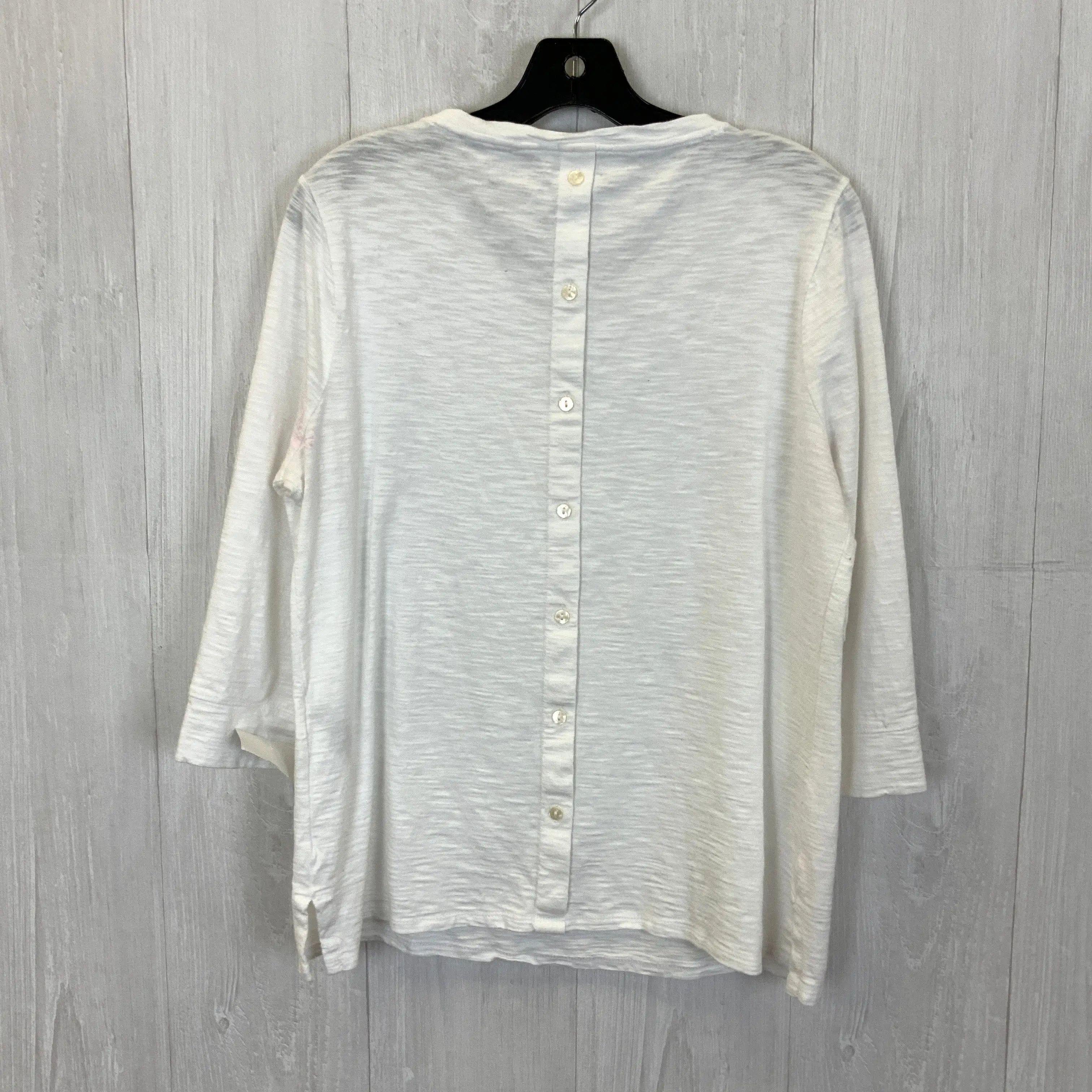 Top 3/4 Sleeve Basic By Chicos  Size: M