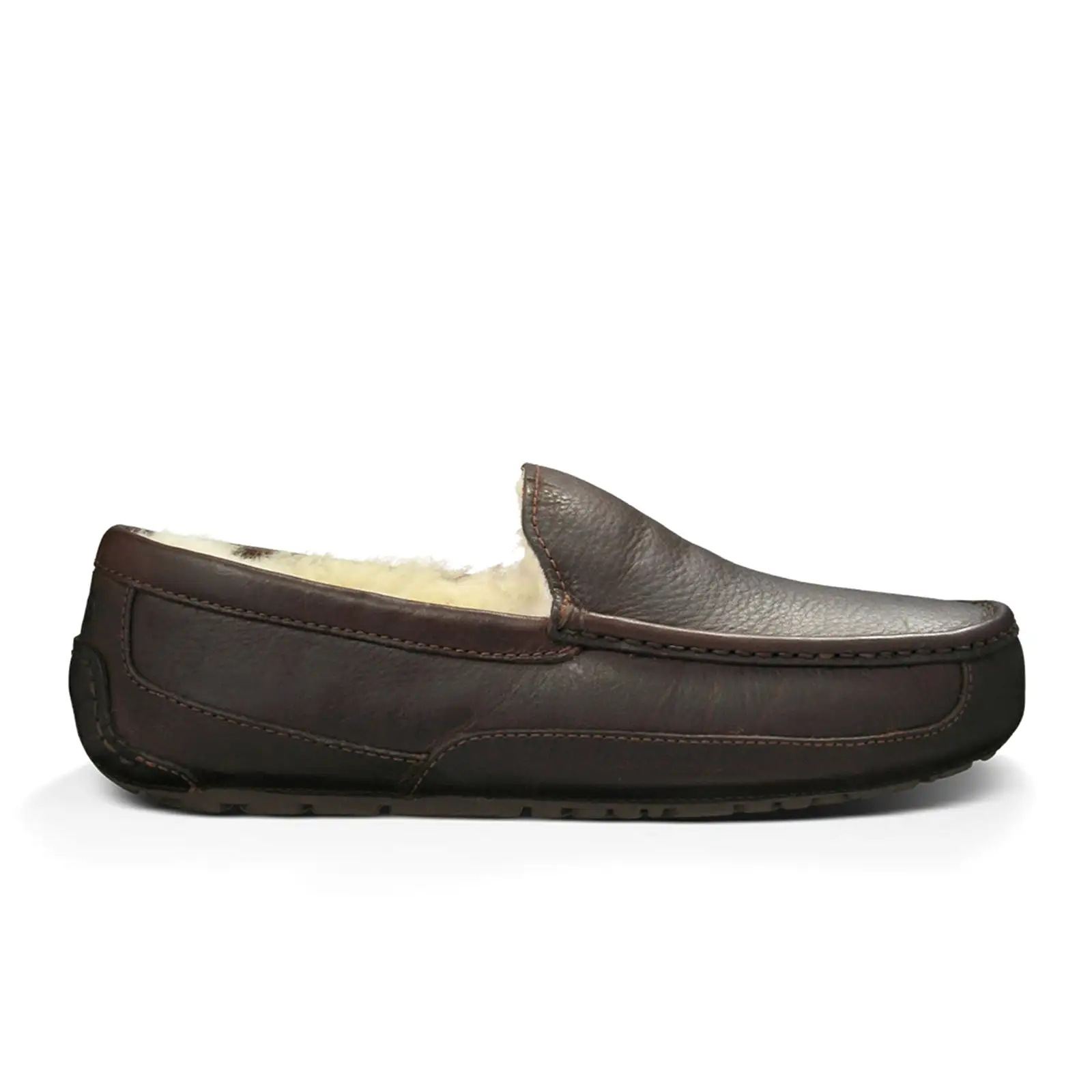 UGG Ascot Leather Slipper (Men) - Dark Spice