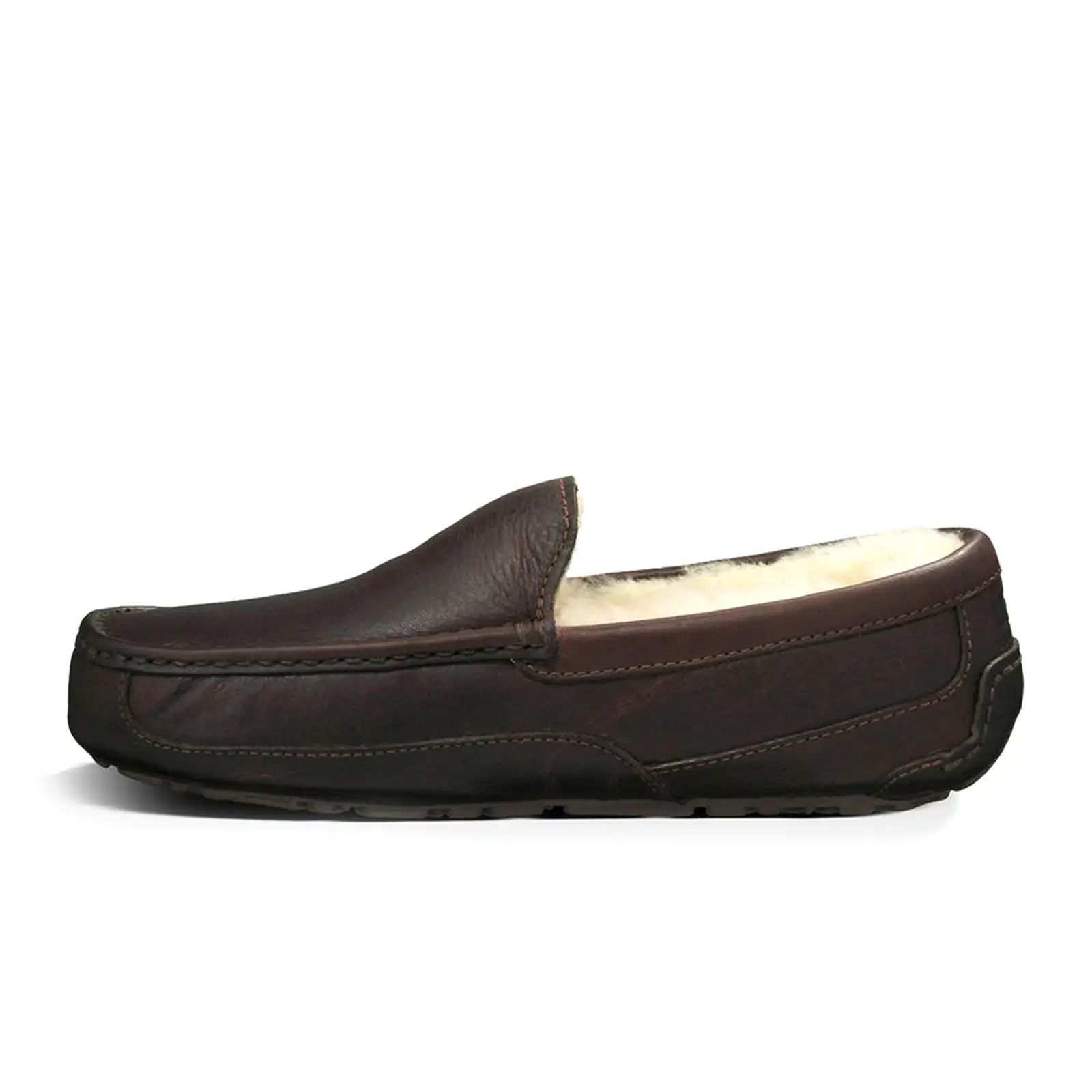 UGG Ascot Leather Slipper (Men) - Dark Spice