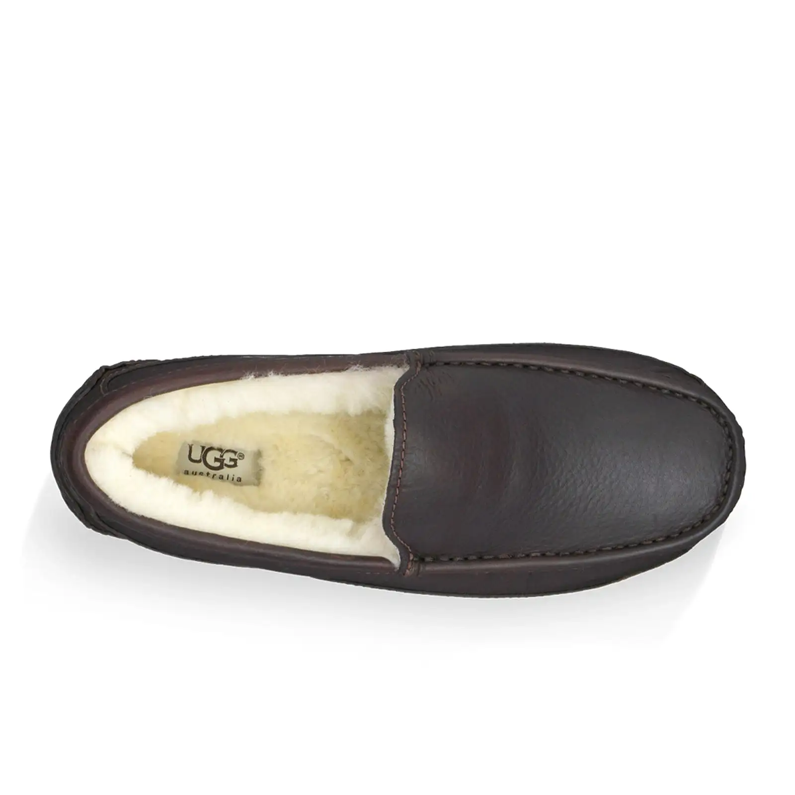 UGG Ascot Leather Slipper (Men) - Dark Spice