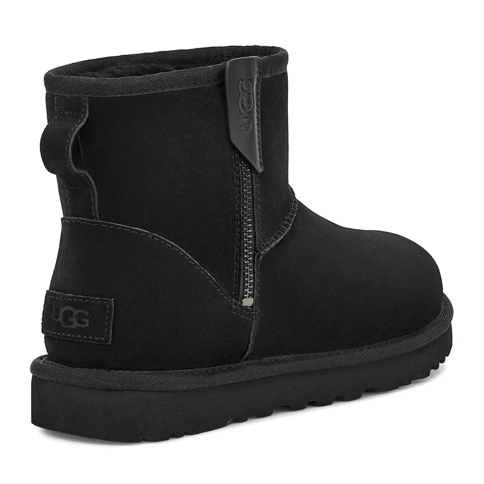 UGG Classic Mini Bailey Zip (Women) - Black