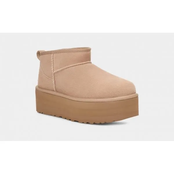 UGG Womens Ultra Mini Platform in Sand Suede