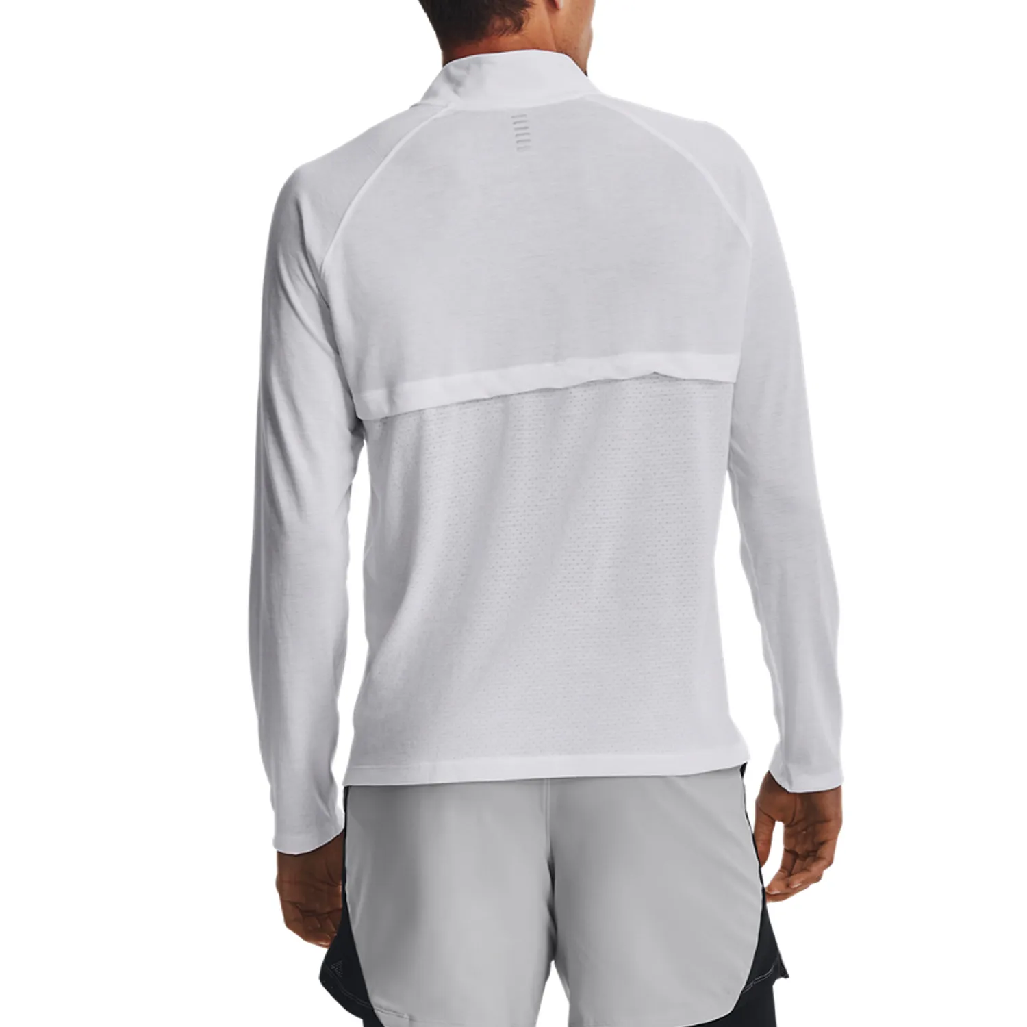 Under Armour Streaker Half Zip Maglia  White/Reflective