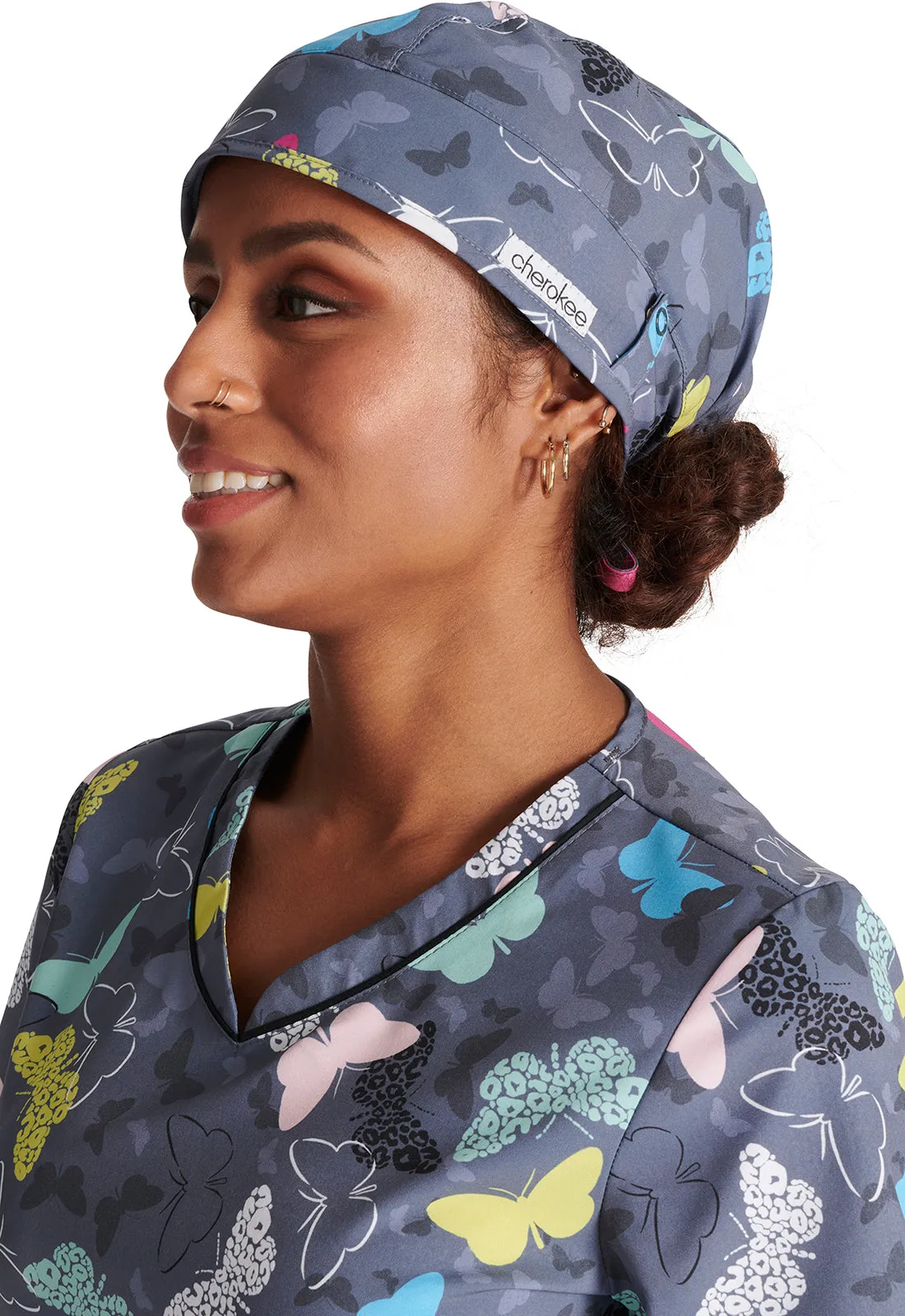 Unisex Print Scrub Hat in Wing It Up