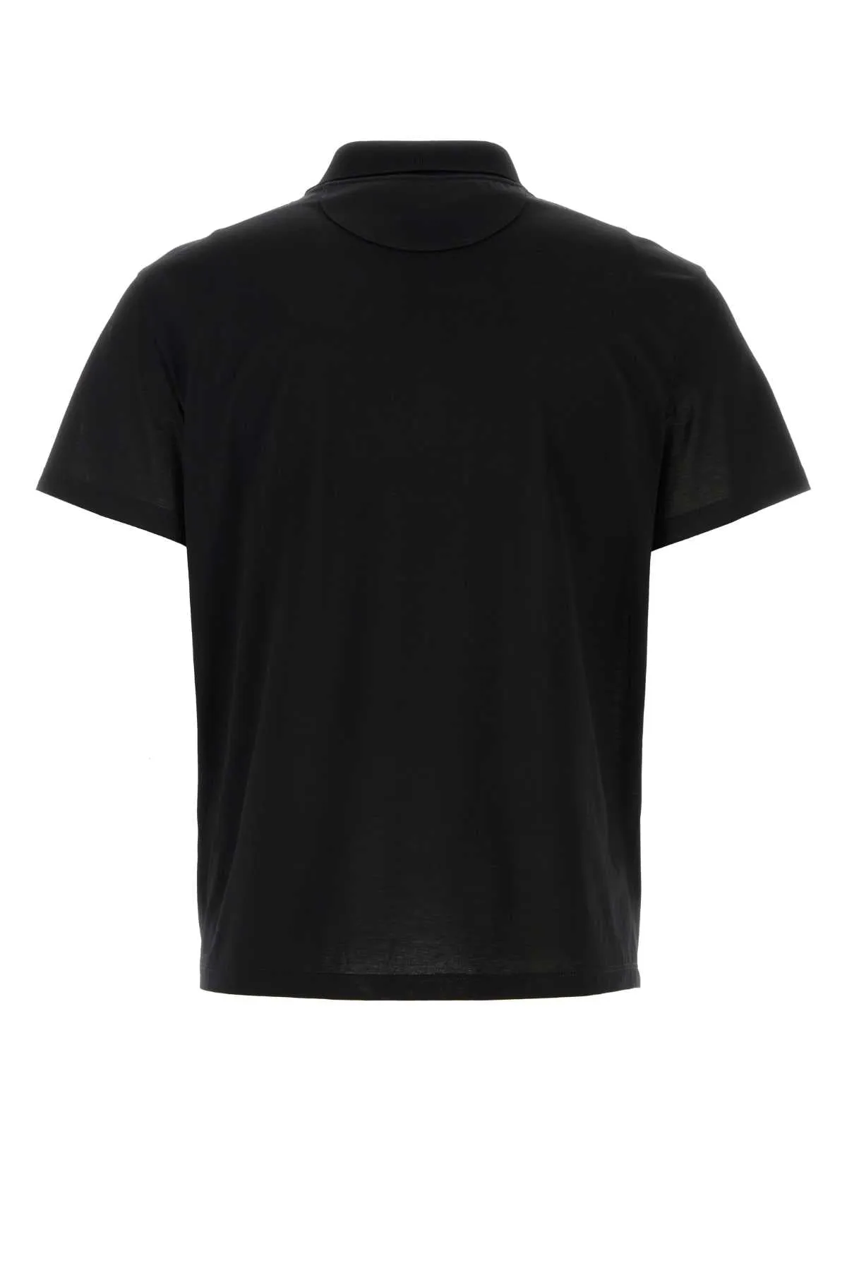 Valentino Garavani Black Cotton Polo Shirt