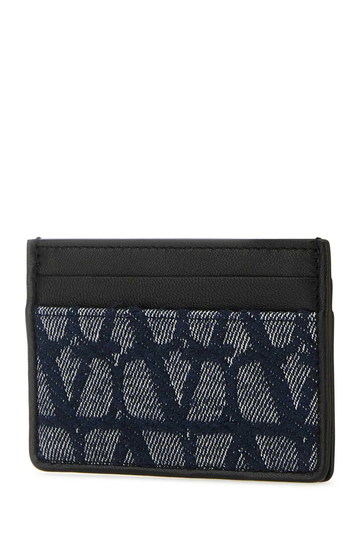 Valentino Garavani Black Leather Card Holder