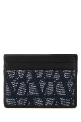 Valentino Garavani Black Leather Card Holder