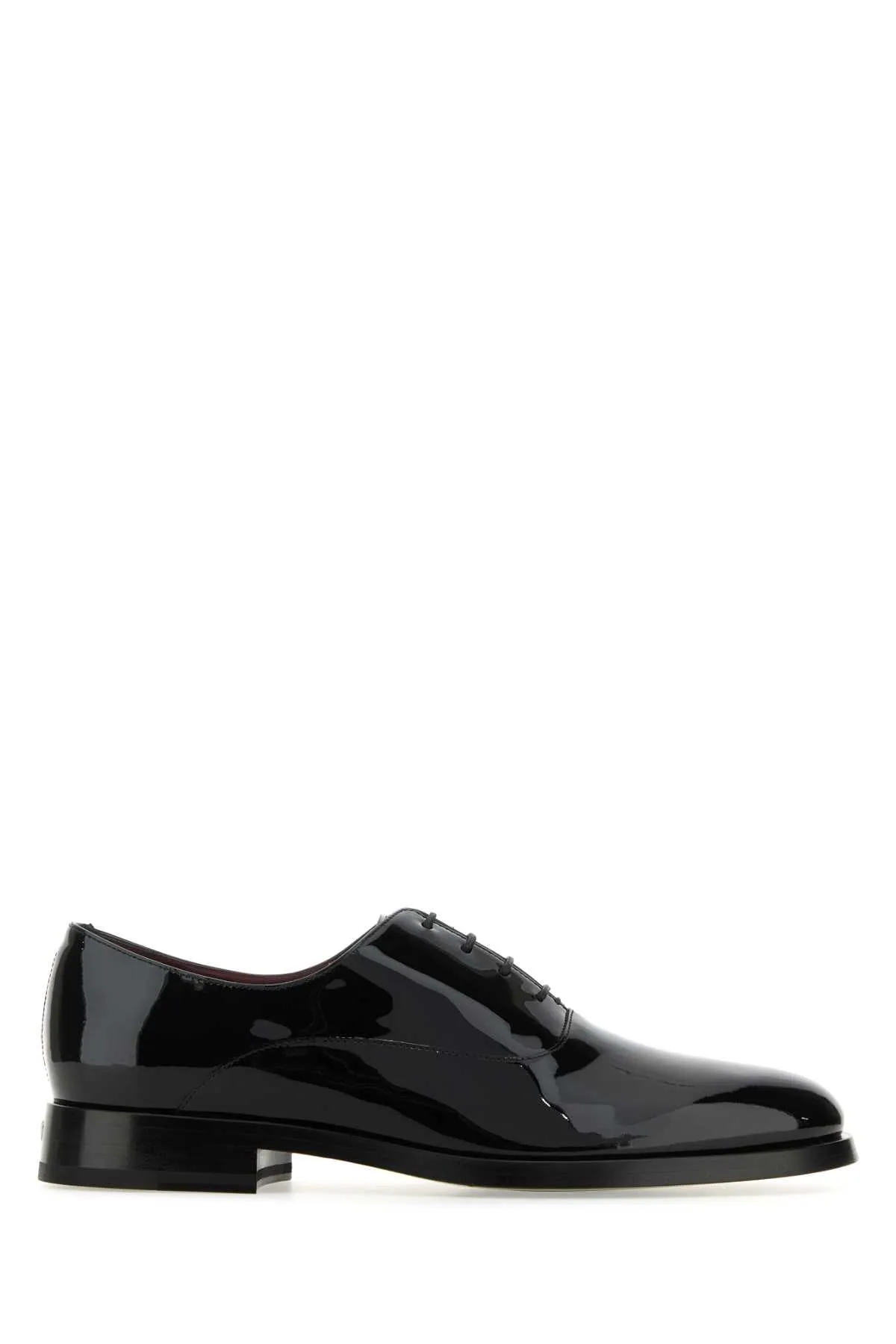 Valentino Garavani Black Leather Lace Up Shoes