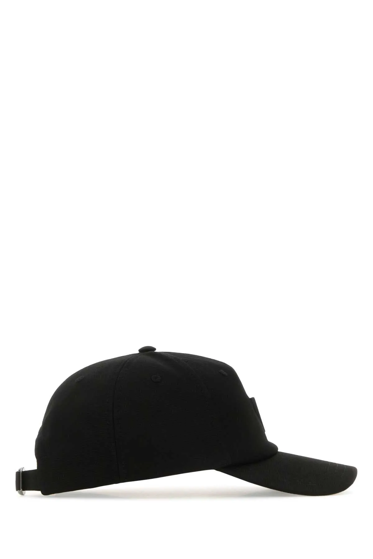 Valentino Garavani Black Stretch Cotton Baseball Cap