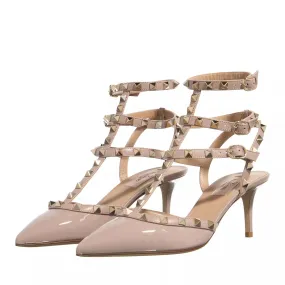 Valentino Garavani  Rockstud Ankle Strap T.65 Poudre