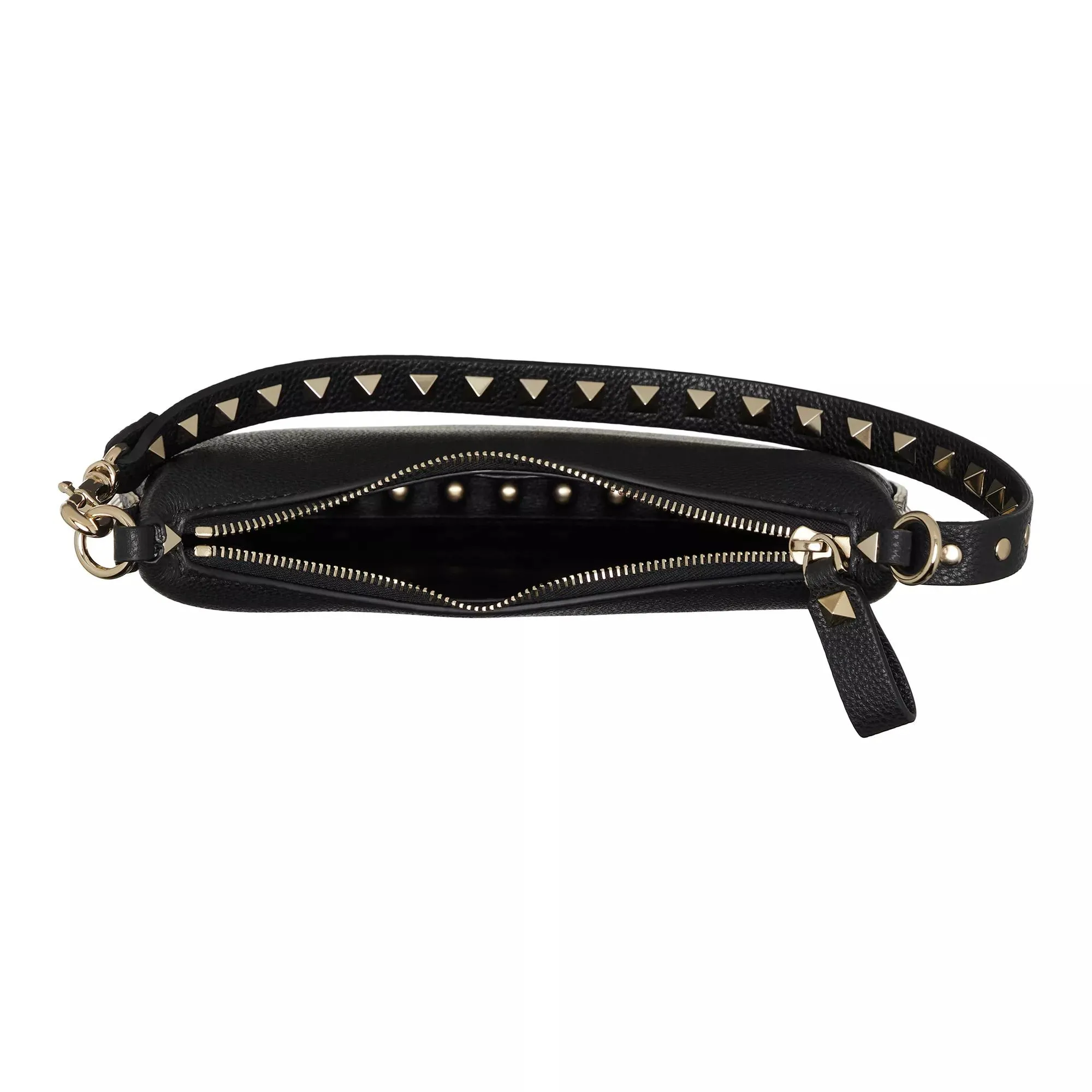 Valentino Garavani  Rockstud Mini Hobo Bag Black