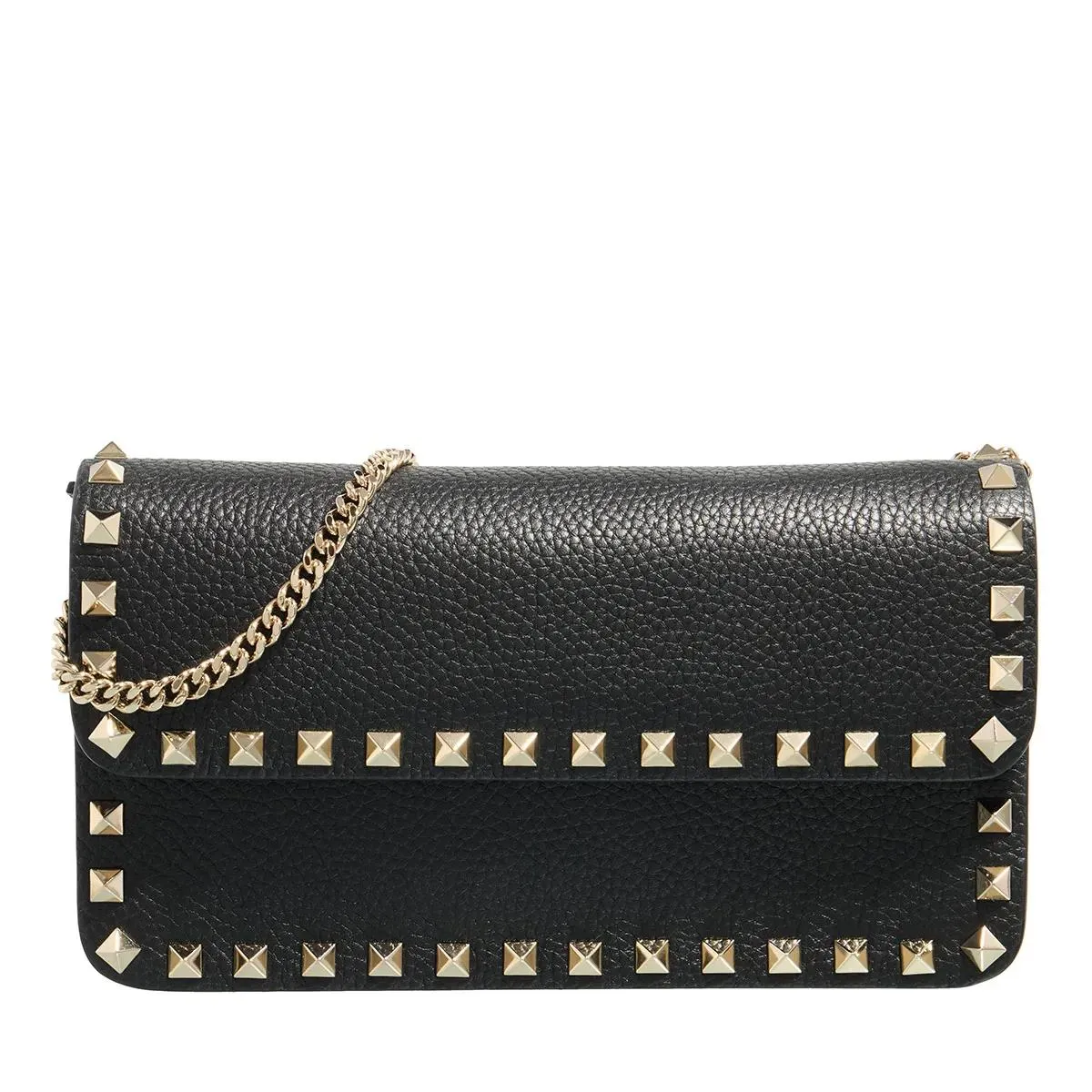 Valentino Garavani  Rockstud Wallet W/Strap Nero