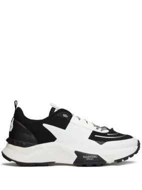 VALENTINO GARAVANI TRUE ACT Leather Contrast Sneakers