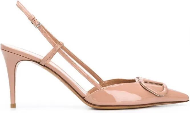 Valentino Garavani VLOGO Signature 80mm pumps Neutrals