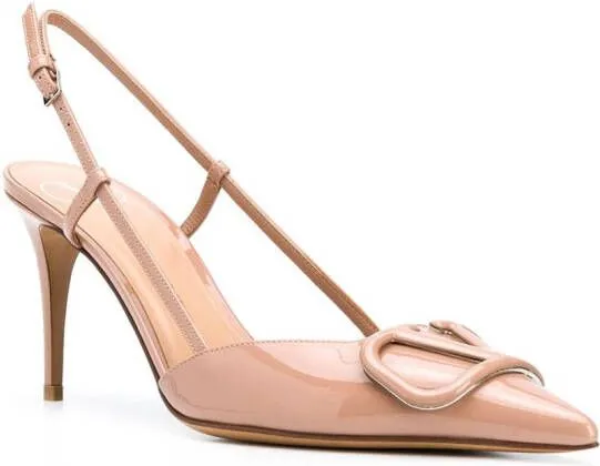 Valentino Garavani VLOGO Signature 80mm pumps Neutrals