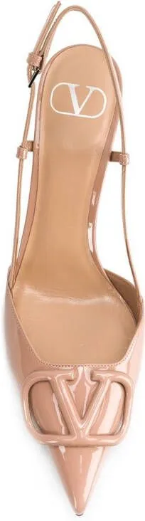 Valentino Garavani VLOGO Signature 80mm pumps Neutrals