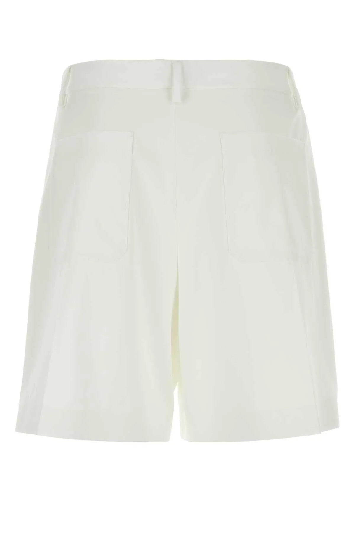 Valentino Garavani White Wool Blend Bermuda Shorts