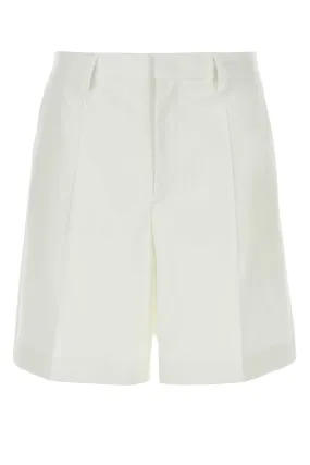 Valentino Garavani White Wool Blend Bermuda Shorts